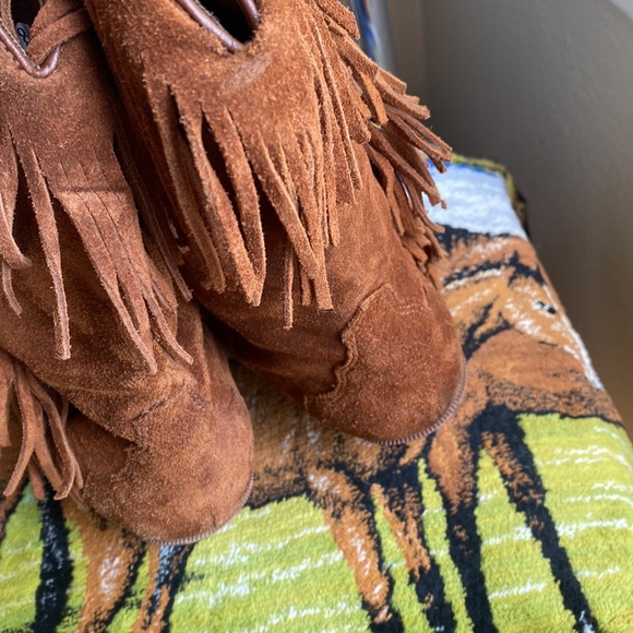 Genuine Leather Fringe Boots by Leather Craft - Picture 6 of 10